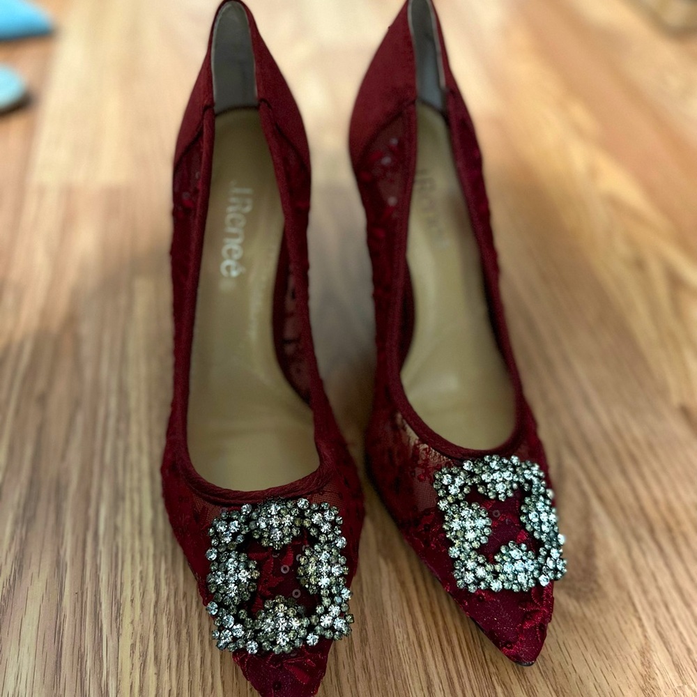 Wine Red J.Reneé Heels